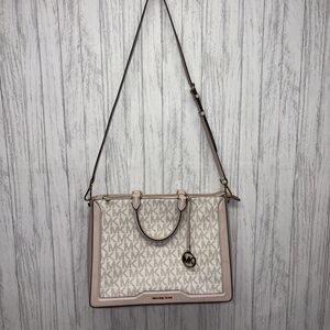 Michael Kors Large Jessie Bag Pink Ivory